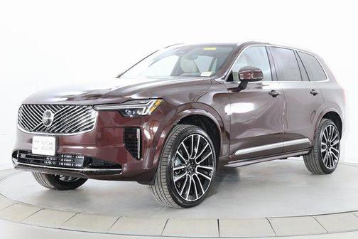 Mulberry Red Metallic 2026 Volvo XC90 Plus, B6 AWD Gas (mild hybrid), Gasoline, Bright, 7 Seats