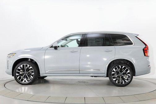 Vapour Grey Metallic 2026 Volvo XC90 Plus, B6 AWD Gas (mild hybrid), Gasoline, Bright, 7 Seats