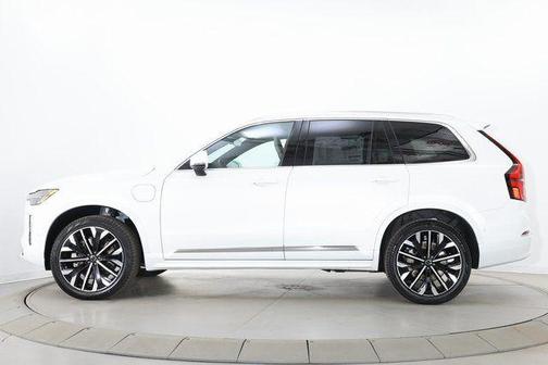 Crystal White Pearl 2026 Volvo XC90 Plug-In Hybrid Plus, T8 AWD, Electric/Gasoline, Bright, 7 Seats