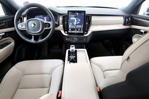 Denim Blue Metallic 2026 Volvo XC90 Plus, B6 AWD Gas (mild hybrid), Gasoline, Bright, 7 Seats