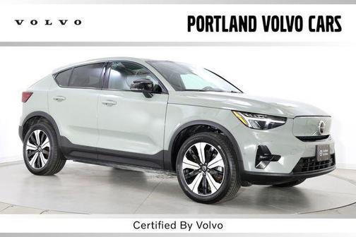Sage Green 2023 Volvo C40 Recharge Pure Electric Twin Plus