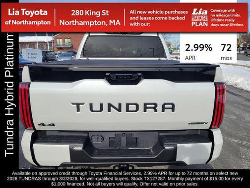 2026 Toyota Tundra Hybrid Platinum