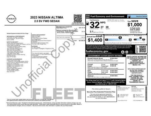 2023 Nissan Altima 2.5 SV