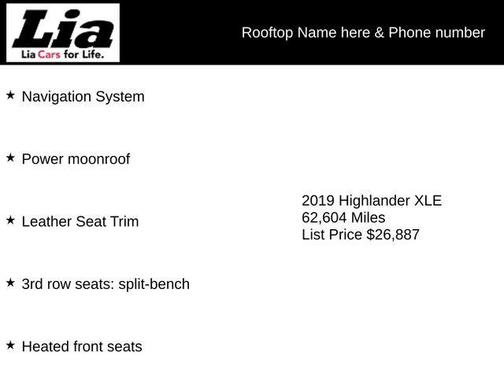 2019 Toyota Highlander XLE