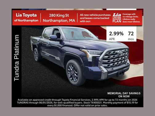 Blueprint 2026 Toyota Tundra Platinum
