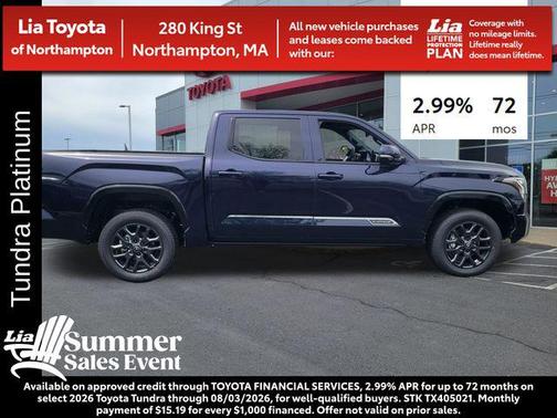 Blueprint 2026 Toyota Tundra Platinum