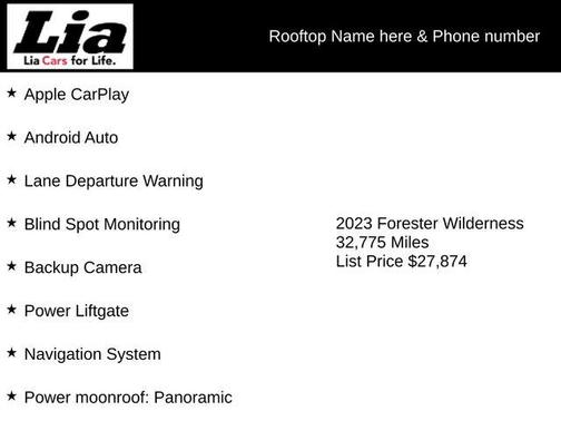 2023 Subaru Forester Wilderness