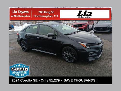 Midnight Black Metallic 2024 Toyota Corolla SE