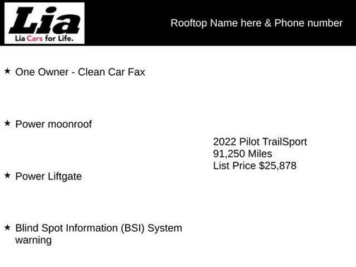 2022 Honda Pilot AWD TrailSport