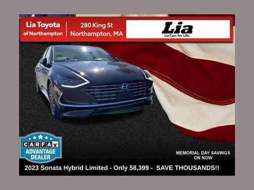 Carbon Blue 2023 Hyundai SONATA Hybrid Limited
