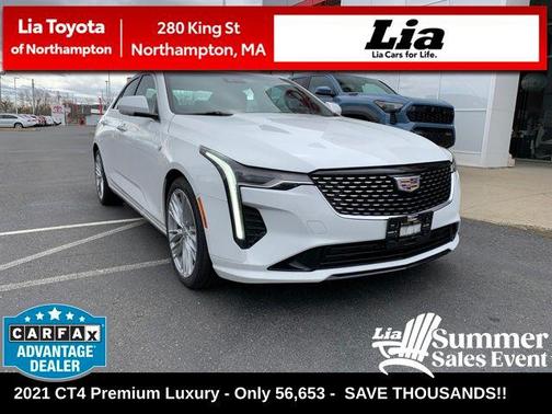 Summit White 2021 Cadillac CT4 Premium Luxury
