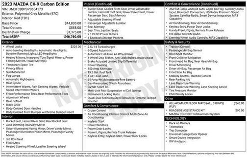 2023 Mazda CX-9 Carbon Edition