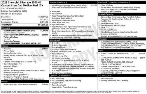 2023 Chevrolet Silverado 2500 Custom