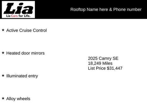 2025 Toyota Camry SE
