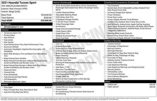 2021 Hyundai TUCSON Sport