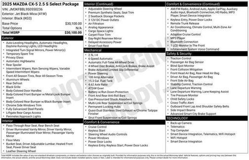 2025 Mazda CX-5 2.5 S Select