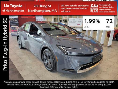 Guardian Gray 2026 Toyota Prius Plug-In Hybrid SE