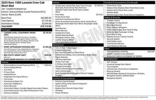 2025 RAM 1500 Laramie