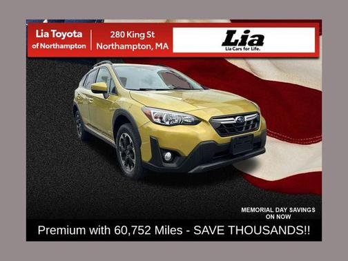 Plasma Yellow Pearl 2021 Subaru Crosstrek Premium
