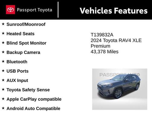 Magnetic Gray Metallic 2024 Toyota RAV4 XLE Premium