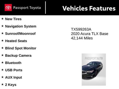 2020 Acura TLX Technology