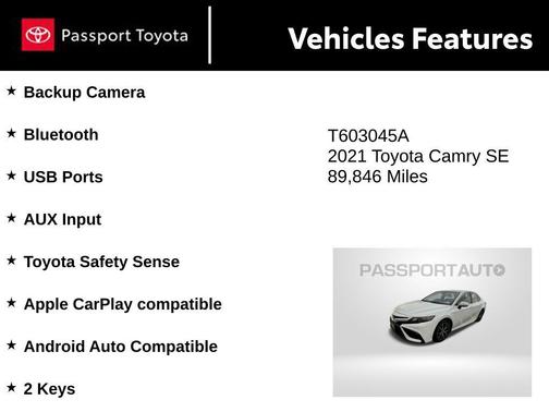 2021 Toyota Camry SE