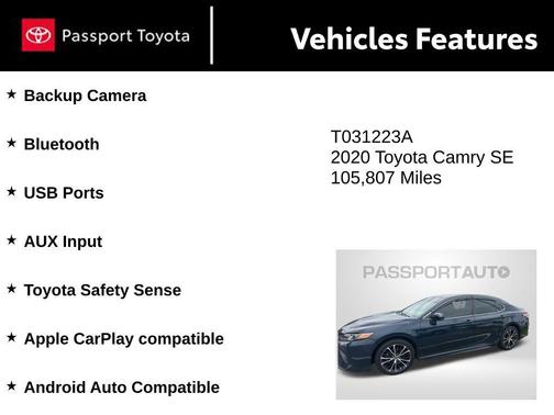 Aqua 2020 Toyota Camry SE