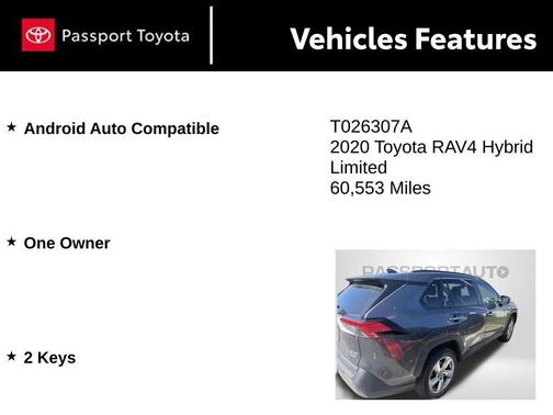 Magnetic Gray Metallic 2020 Toyota RAV4 Hybrid Limited
