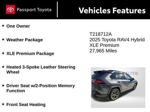 2025 Toyota RAV4 Hybrid XLE Premium