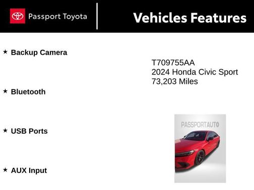 Rallye Red 2024 Honda Civic Sport