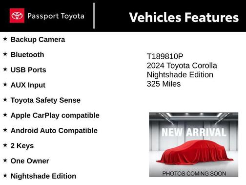 Ice 2024 Toyota Corolla SE