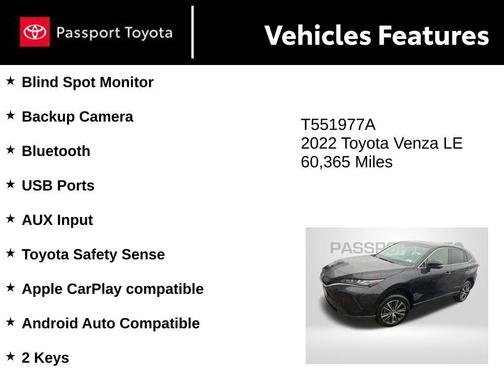 2022 Toyota Venza LE