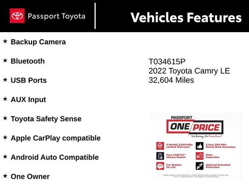 2022 Toyota Camry LE