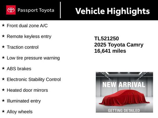 2025 Toyota Camry SE