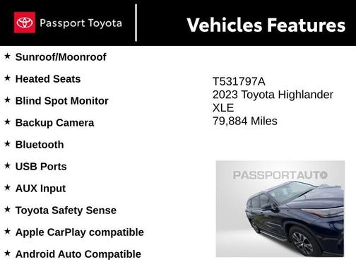 Blueprint 2023 Toyota Highlander XLE