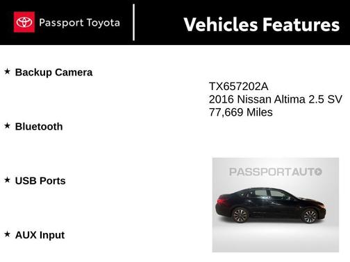 2016 Nissan Altima 2.5 SV