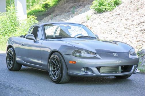 Titanium Gray Metallic 2005 Mazda MazdaSpeed Miata MX-5 Cloth