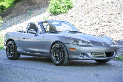 Titanium Gray Metallic 2005 Mazda MazdaSpeed Miata MX-5 Cloth