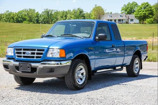 Bright Island Blue 2002 Ford Ranger XLT SuperCab