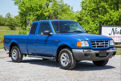 Bright Island Blue 2002 Ford Ranger XLT SuperCab