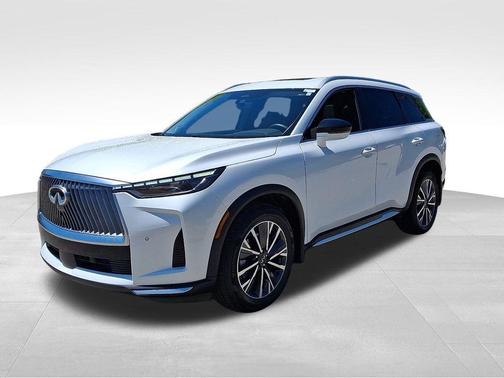 Radiant White 2026 INFINITI QX60 LUXE AWD