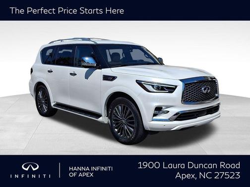 Moonstone White 2024 INFINITI QX80 SENSORY AWD