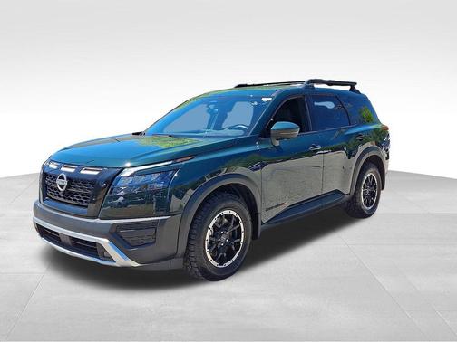 Obsidian Green Pearl 2025 Nissan Pathfinder Rock Creek 4WD
