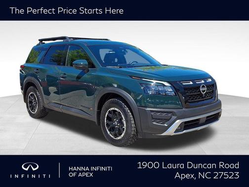 Obsidian Green Pearl 2025 Nissan Pathfinder Rock Creek 4WD