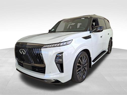 Radiant White/Black Obsidian 2026 INFINITI QX80 AUTOGRAPH AWD