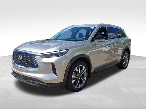 Warm Titanium 2023 INFINITI QX60 Luxe