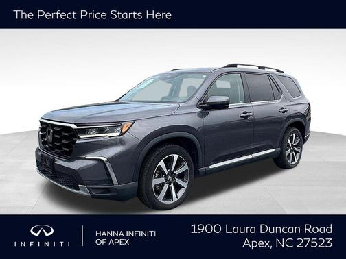Modern Steel Metallic 2023 Honda Pilot AWD Elite