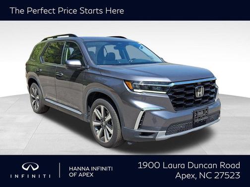 Modern Steel Metallic 2023 Honda Pilot AWD Elite