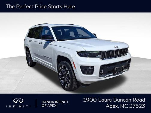 Bright White Clearcoat 2023 Jeep Grand Cherokee L Overland