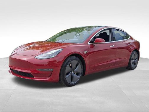 Red Multi-Coat 2019 Tesla Model 3 Long Range